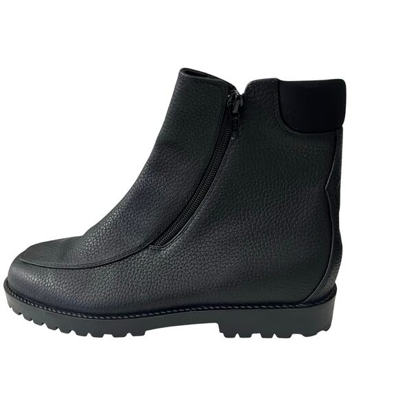 AJ Valenci Women's Black Short Boots Ankle Leather Size 8 M NEW - Picture 2 of 11